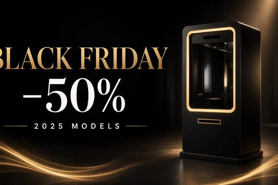 Black Friday 2026 — αγορά photo booth, έκπτωση έως 50% στα μοντέλα 2025