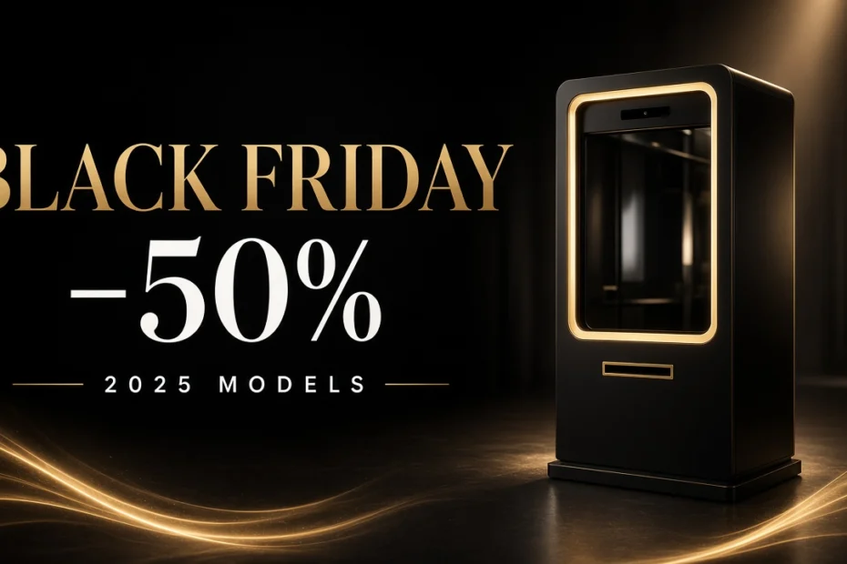 Black Friday 2026 — αγορά photo booth, έκπτωση έως 50% στα μοντέλα 2025