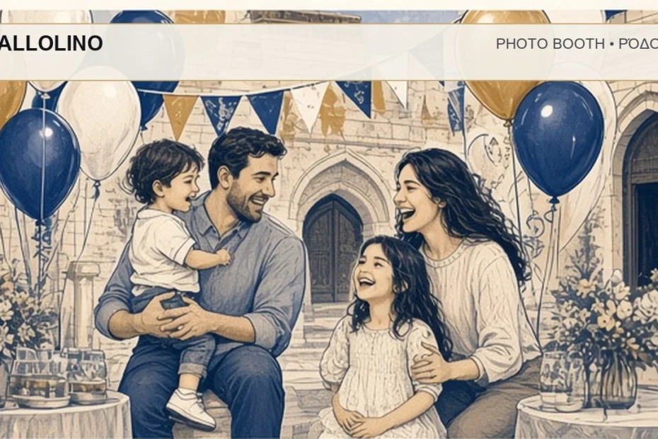 Photo Booth Ρόδος: BALLOLINO – συνεργάτης Magic Photo Booth