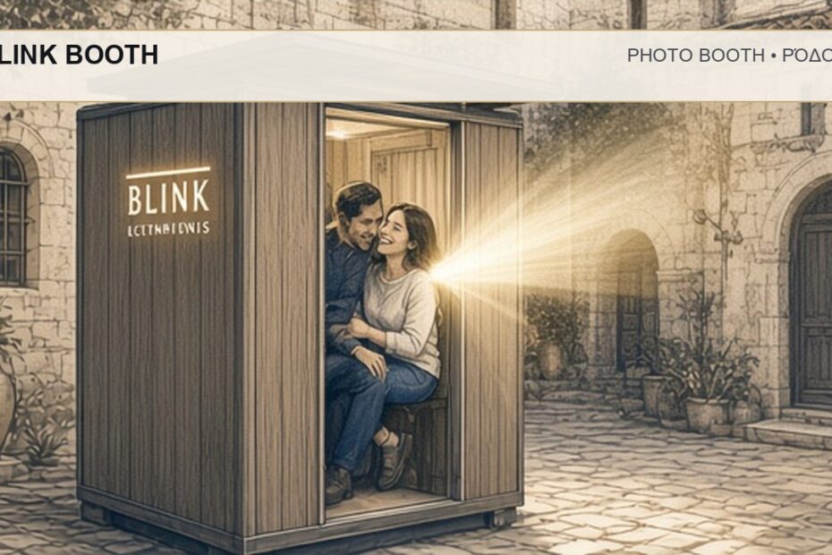 Photo Booth Ρόδος: BLINK BOOTH – συνεργάτης Magic Photo Booth