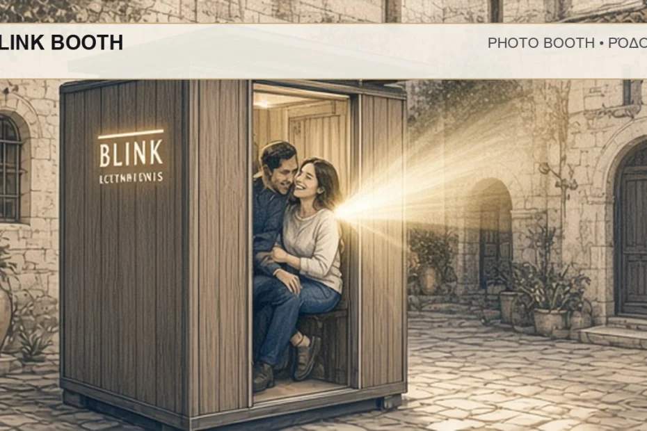 Photo Booth Ρόδος: BLINK BOOTH – συνεργάτης Magic Photo Booth