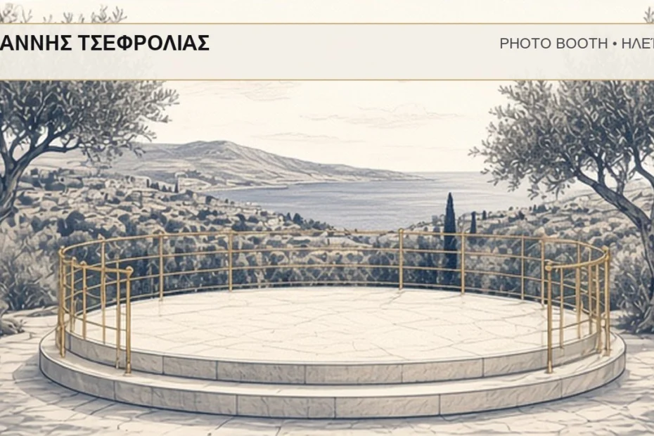 Photo Booth Ηλεία: ΓΙΑΝΝΗΣ ΤΣΕΦΡΟΛΙΑΣ – συνεργάτης Magic Photo Booth