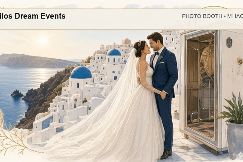 Photo Booth Μήλος: Milos Dream Events – συνεργάτης Magic Photo Booth