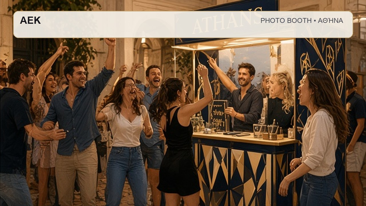 Photo Booth Αθήνα: ΑΕΚ – συνεργάτης Magic Photo Booth