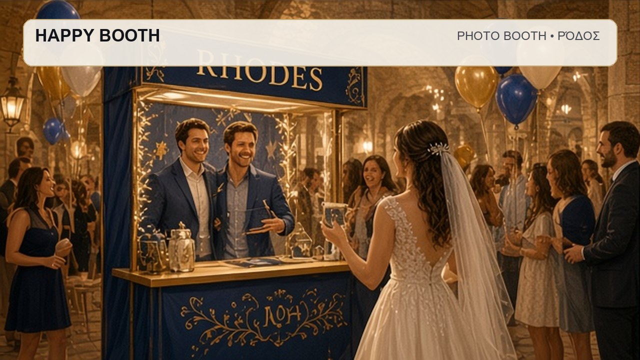 Photo Booth Ρόδος: HAPPY BOOTH – συνεργάτης Magic Photo Booth