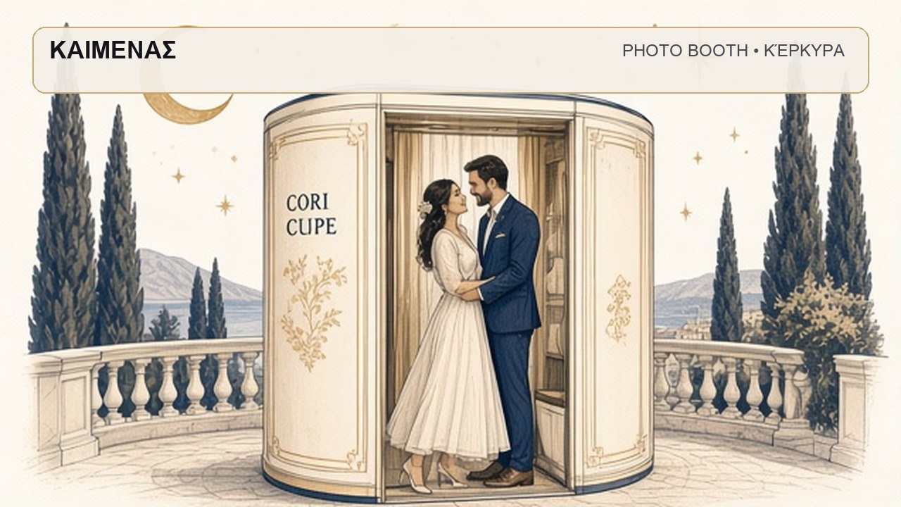 Photo Booth Κέρκυρα: ΚΑΙΜΕΝΑΣ – συνεργάτης Magic Photo Booth