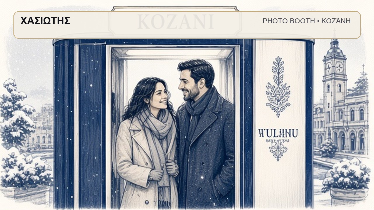 Photo Booth Κοζάνη: ΧΑΣΙΩΤΗΣ – συνεργάτης Magic Photo Booth