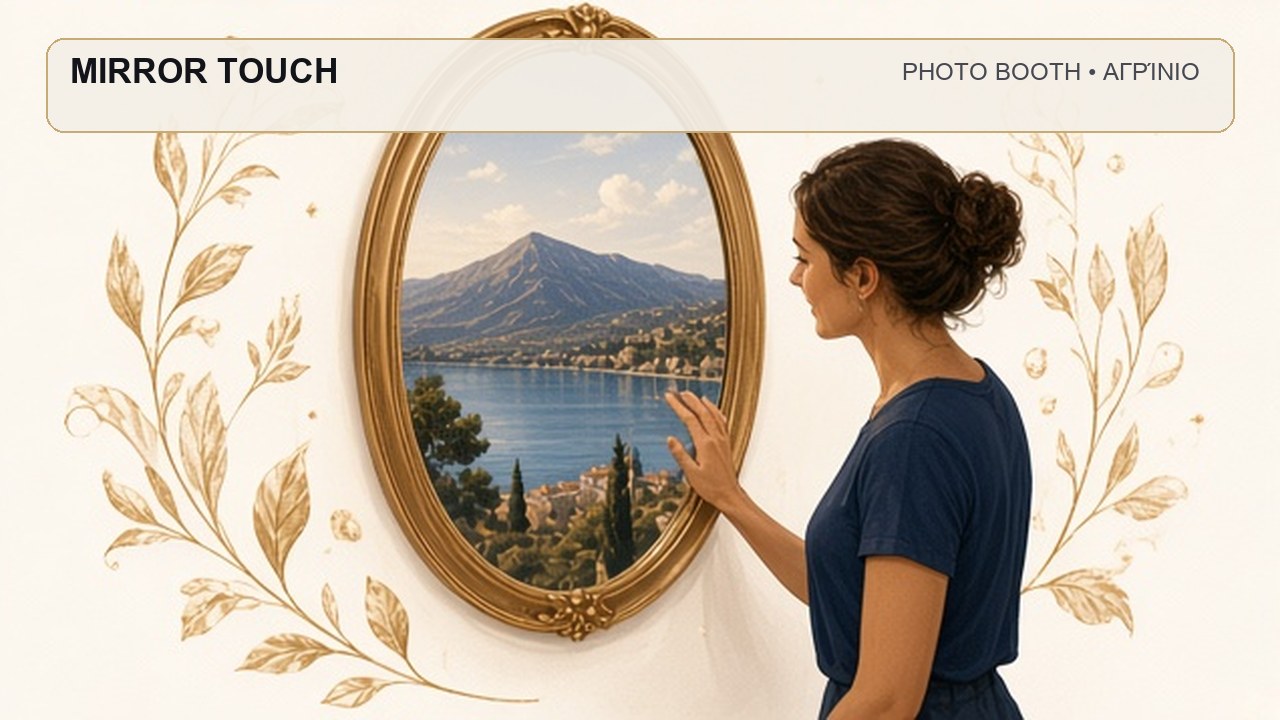 Photo Booth Αγρίνιο: MIRROR TOUCH – συνεργάτης Magic Photo Booth