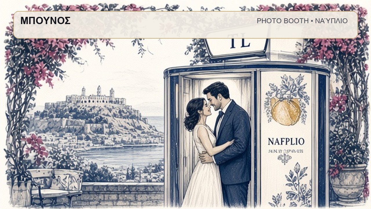 Photo Booth Ναύπλιο: ΜΠΟΥΝΟΣ – συνεργάτης Magic Photo Booth