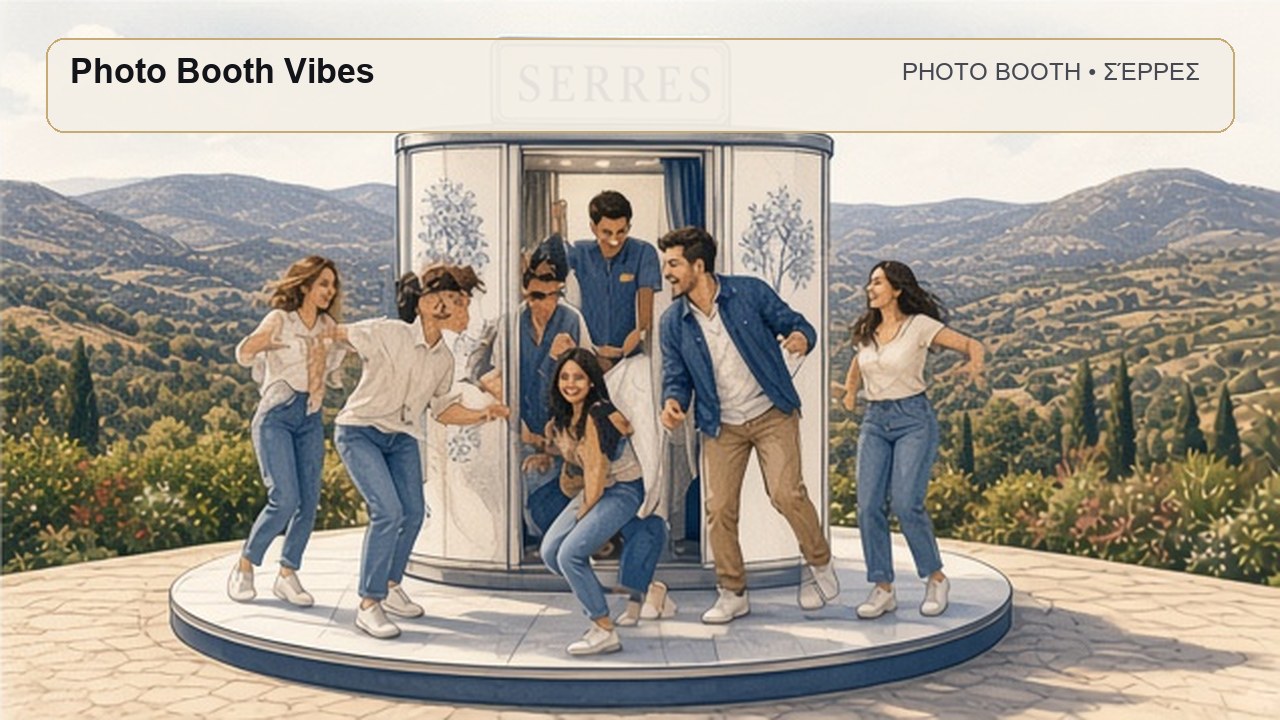 Photo Booth Σέρρες: Photo Booth Vibes – συνεργάτης Magic Photo Booth