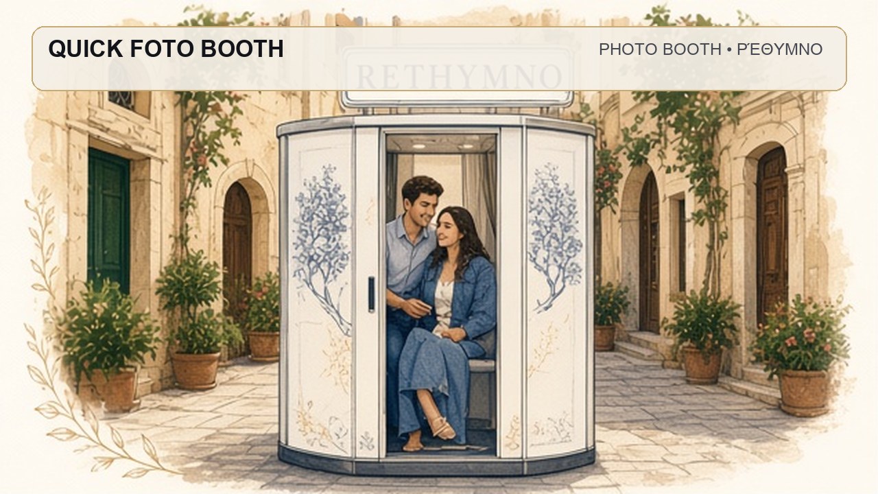 Photo Booth Ρέθυμνο: QUICK FOTO BOOTH – συνεργάτης Magic Photo Booth