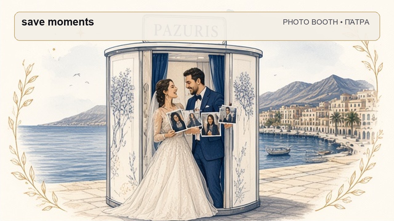 Photo Booth Πάτρα: save moments – συνεργάτης Magic Photo Booth