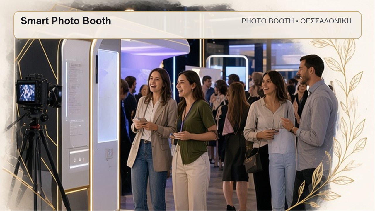 Photo Booth Θεσσαλονίκη: Smart Photo Booth – συνεργάτης Magic Photo Booth