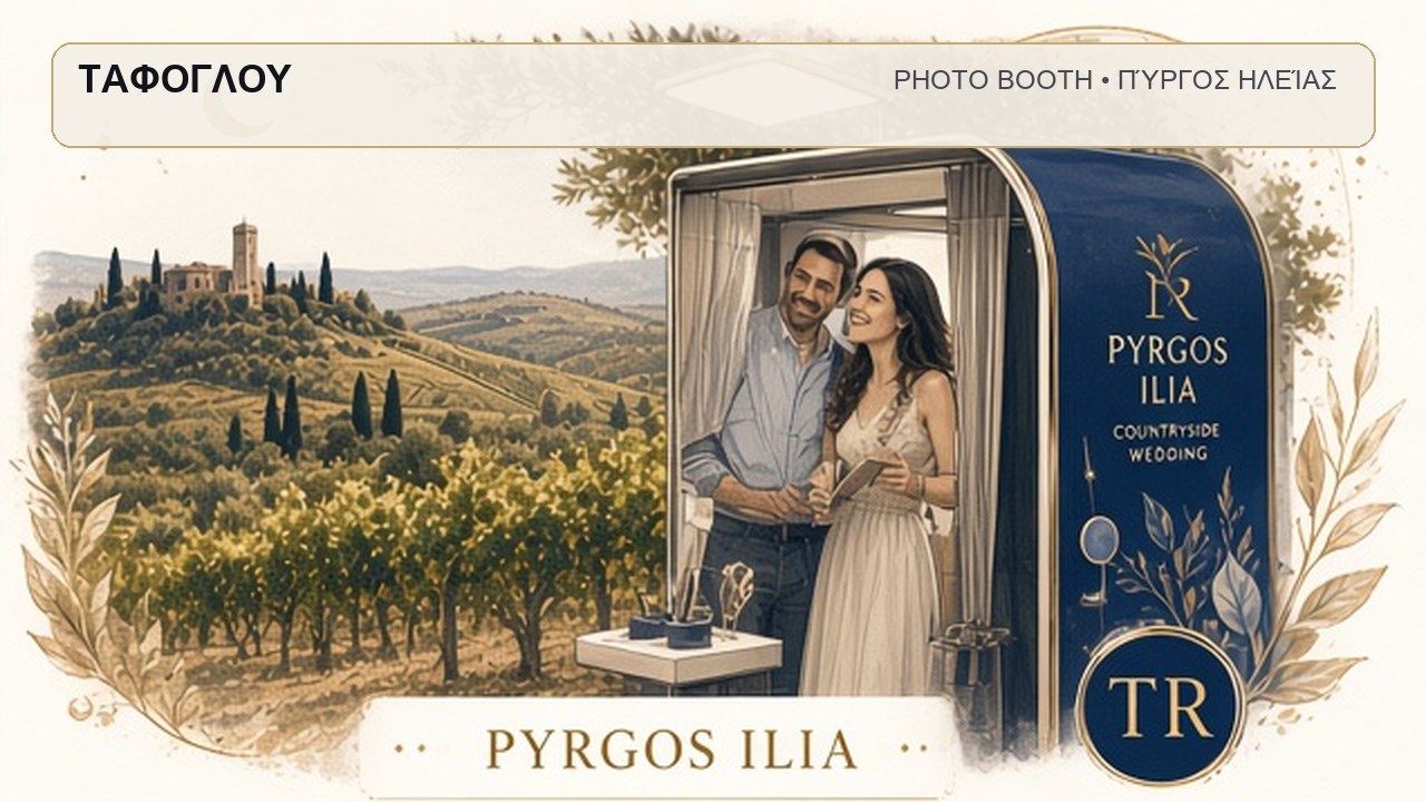 Photo Booth Πύργος Ηλείας: ΤΑΦΟΓΛΟΥ – συνεργάτης Magic Photo Booth