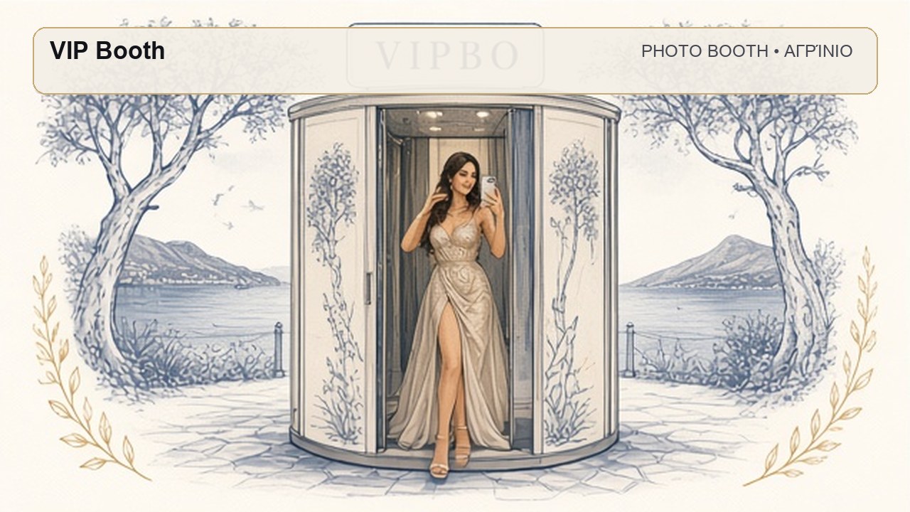 Photo Booth Αγρίνιο: VIP Booth – συνεργάτης Magic Photo Booth