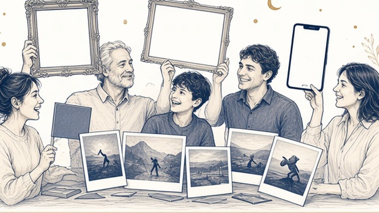 Πώς ένα Photo Booth μπορεί να ενισχύσει το branding μιας εταιρείας — γραμμική εικονογράφηση